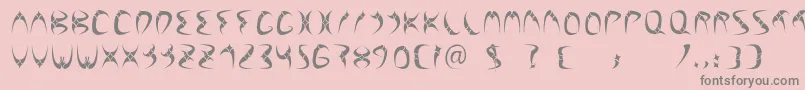 FuenteLilith Font – Gray Fonts on Pink Background