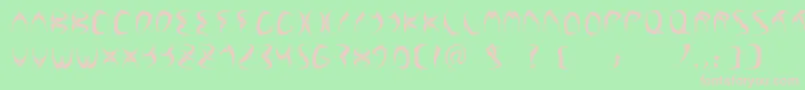 FuenteLilith Font – Pink Fonts on Green Background