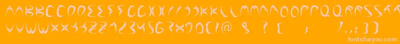 FuenteLilith Font – Pink Fonts on Orange Background