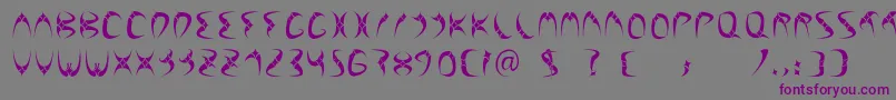 FuenteLilith Font – Purple Fonts on Gray Background
