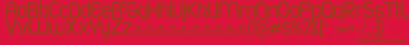 AfontLightPersonalUse Font – Brown Fonts on Red Background