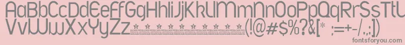 AfontLightPersonalUse Font – Gray Fonts on Pink Background