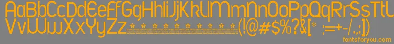 AfontLightPersonalUse Font – Orange Fonts on Gray Background