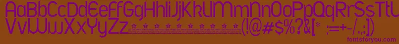 AfontLightPersonalUse Font – Purple Fonts on Brown Background