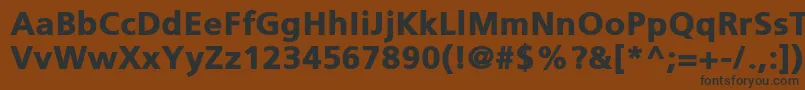 PfcatalogBlack Font – Black Fonts on Brown Background