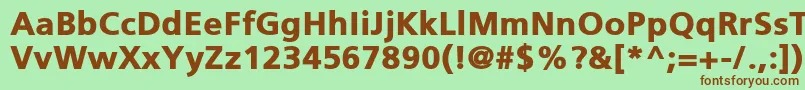 PfcatalogBlack Font – Brown Fonts on Green Background