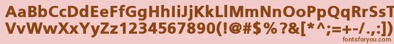 PfcatalogBlack Font – Brown Fonts on Pink Background