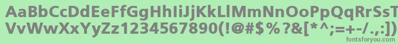 PfcatalogBlack Font – Gray Fonts on Green Background