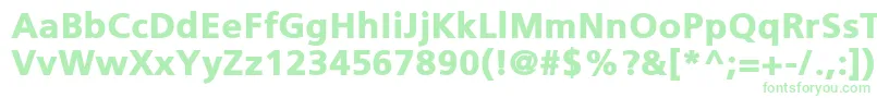 PfcatalogBlack Font – Green Fonts on White Background