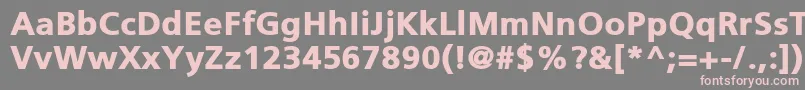 PfcatalogBlack Font – Pink Fonts on Gray Background