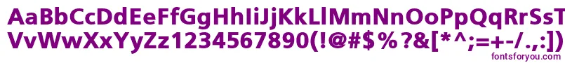 PfcatalogBlack Font – Purple Fonts on White Background