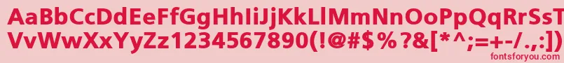 PfcatalogBlack Font – Red Fonts on Pink Background