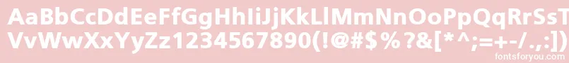 PfcatalogBlack Font – White Fonts on Pink Background