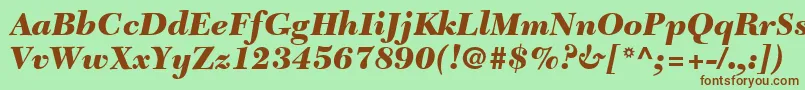 fuente TycoonBlackSsiBlackItalic – Fuentes Marrones Sobre Fondo Verde