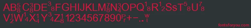StockTickerTape Font – Red Fonts on Black Background