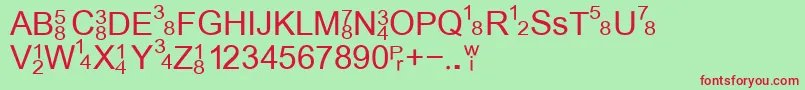 StockTickerTape Font – Red Fonts on Green Background