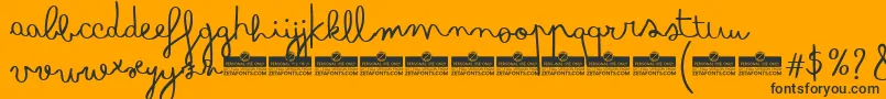 BimboTrial Font – Black Fonts on Orange Background