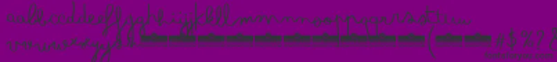 Шрифт BimboTrial – чёрные шрифты на фиолетовом фоне