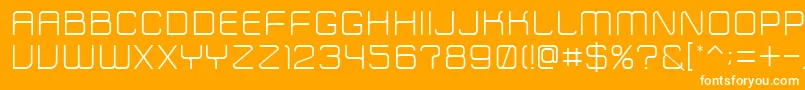 ZipTypefaceLight Font – White Fonts on Orange Background