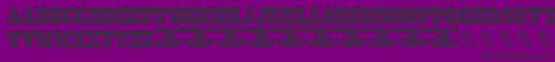 FnlDemoKcfonts Font – Black Fonts on Purple Background