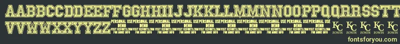 En savoir plus sur la police FnlDemoKcfonts Police FnlDemoKcfonts – polices jaunes sur fond noir