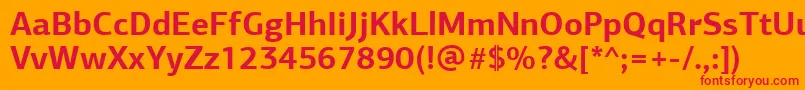 Más sobre la fuente PfagorasansproBold fuente PfagorasansproBold – Fuentes Rojas Sobre Fondo Naranja