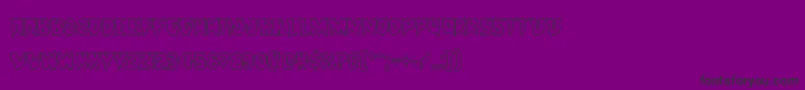 Countsuckulaout-Schriftart – Schwarze Schriften auf violettem Hintergrund