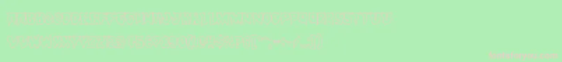 Countsuckulaout Font – Pink Fonts on Green Background