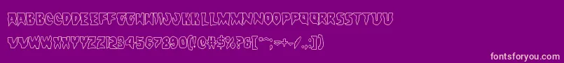 Countsuckulaout Font – Pink Fonts on Purple Background