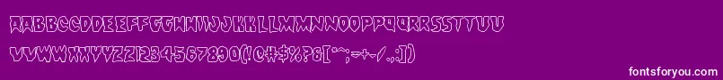 Countsuckulaout Font – White Fonts on Purple Background