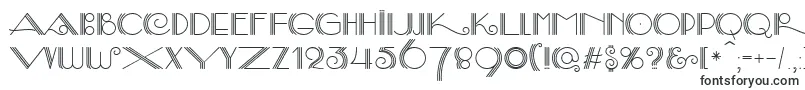 SambaDecorc Font – Black Fonts on White Background