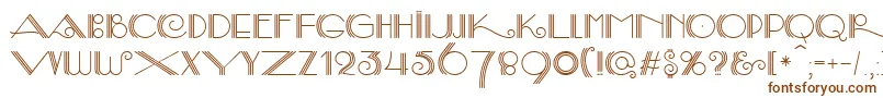 SambaDecorc Font – Brown Fonts on White Background