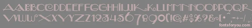 SambaDecorc Font – Pink Fonts on Gray Background