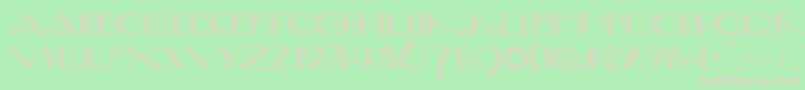 SambaDecorc Font – Pink Fonts on Green Background