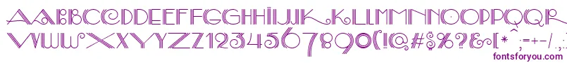 SambaDecorc Font – Purple Fonts on White Background