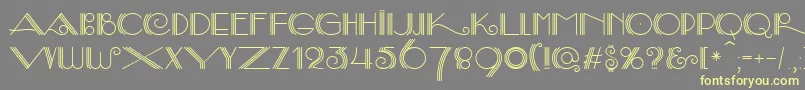 SambaDecorc Font – Yellow Fonts on Gray Background