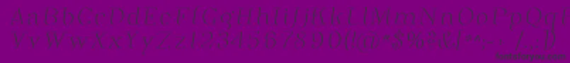 PhosphorusDihydride-Schriftart – Schwarze Schriften auf violettem Hintergrund