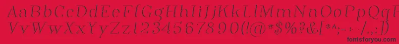 PhosphorusDihydride Font – Black Fonts on Red Background