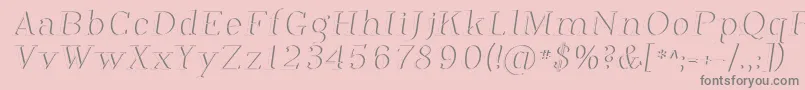 PhosphorusDihydride Font – Gray Fonts on Pink Background