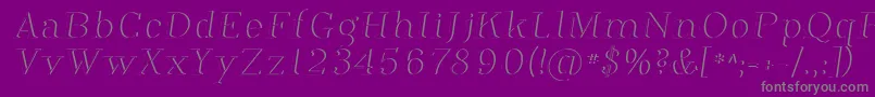 PhosphorusDihydride Font – Gray Fonts on Purple Background