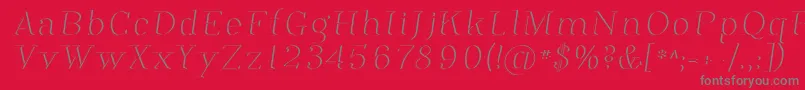 PhosphorusDihydride Font – Gray Fonts on Red Background