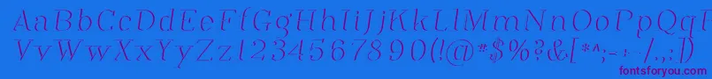 PhosphorusDihydride Font – Purple Fonts on Blue Background