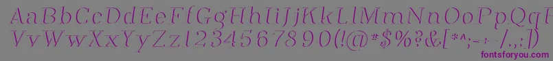 PhosphorusDihydride Font – Purple Fonts on Gray Background