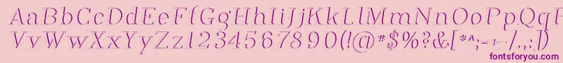 PhosphorusDihydride Font – Purple Fonts on Pink Background