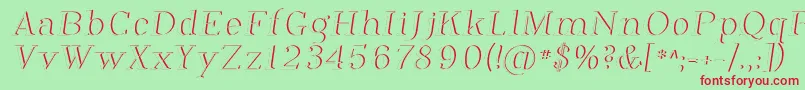 PhosphorusDihydride Font – Red Fonts on Green Background