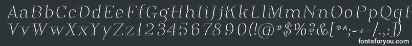 Шрифт PhosphorusDihydride – белые шрифты на чёрном фоне