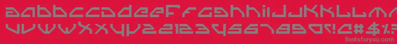 Spyv3 Font – Gray Fonts on Red Background