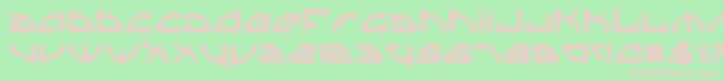 Spyv3 Font – Pink Fonts on Green Background