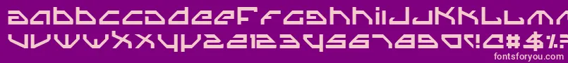 Spyv3 Font – Pink Fonts on Purple Background