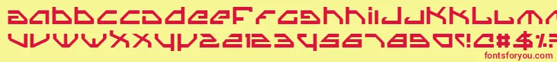 Spyv3 Font – Red Fonts on Yellow Background